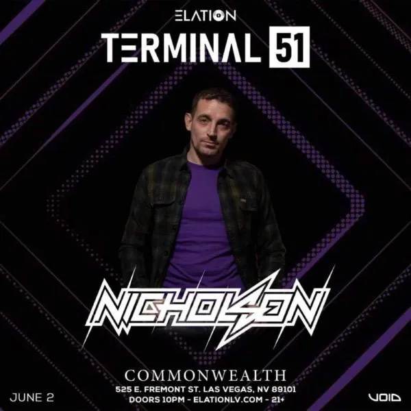 Terminal 51 event flyer featuring NICHOLSON